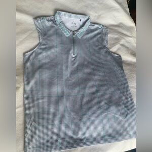 Nivo Sleeveless Golf Shirt Women's Sz XL Lavender 1/4 Zip Tennis Pickleball